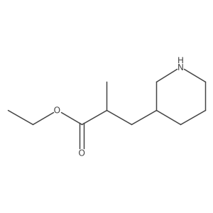 Ethyl 2-methyl-3-(piperidin-3-yl)propanoate Structure