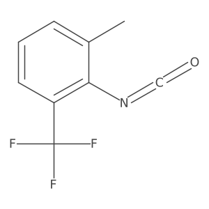 (2-Methyl-6-trifluoromethylphenyl)isocyanate结构式
