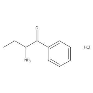 2-Amino-1-phenylbutan-1-one hydrochloride结构式