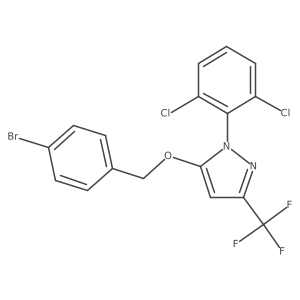 5-(4-bromobenzyloxy)-1-(2,6-dichlorophenyl)-3-trifluoromethyl-1H-pyrazole Structure