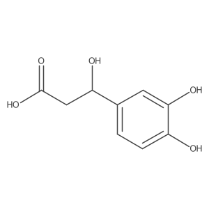 3-(3,4-Dihydroxyphenyl)-3-hydroxypropanoic acid结构式