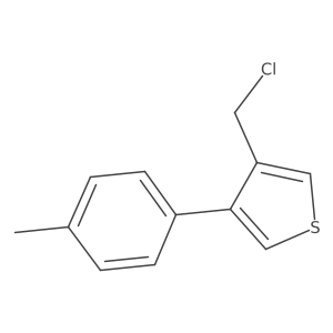 3-(Chloromethyl)-4-(4-methylphenyl)thiophene Structure