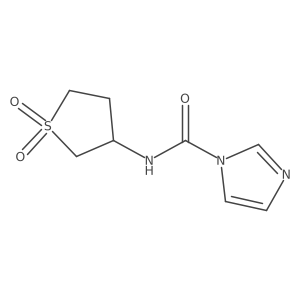 N-(1,1-Dioxo-1lambda6-thiolan-3-yl)-1H-imidazole-1-carboxamide结构式