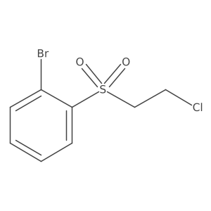 1-Bromo-2-((2-chloroethyl)sulfonyl)benzene结构式