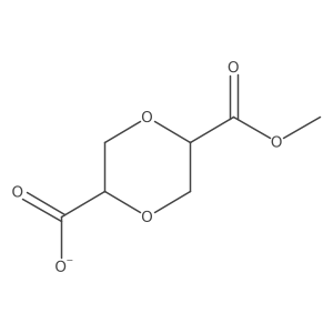 (2S,5R)-5-(methoxycarbonyl)-1,4-dioxane-2-carboxylic acid Structure