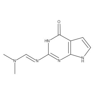 Na(2)-(4,7-Dihydro-4-oxo-3H-pyrrolo[2,3-d]pyrimidin-2-yl)-N,N-dimethylmethanimidamide Structure