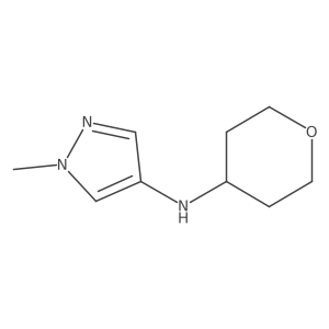 1-methyl-N-(oxan-4-yl)-1H-pyrazol-4-amine结构式