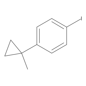 1-Iodo-4-(1-methylcyclopropyl)benzene结构式
