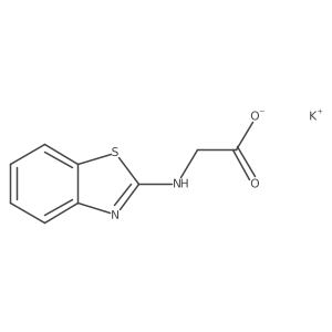 Potassium (1,3-benzothiazol-2-ylamino)acetate结构式