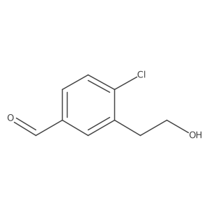 4-Chloro-3-(2-hydroxyethyl)benzaldehyde Structure