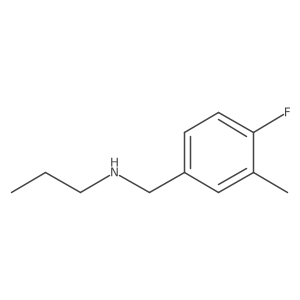 N-[(4-fluoro-3-methyl-phenyl)methyl]propan-1-amine结构式