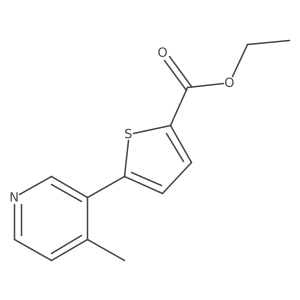 Ethyl 5-(4-Methylpyridin-3-yl)thiophene-2-carboxylate Structure