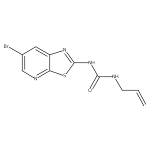 1-Allyl-3-(6-bromothiazolo[5,4-b]pyridin-2-yl) urea结构式