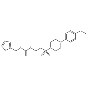1-(2-((4-(4-Methoxyphenyl)piperazin-1-yl)sulfonyl)ethyl)-3-(thiophen-2-ylmethyl)urea结构式