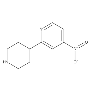4-Nitro-2-(4-piperidinyl)pyridine结构式