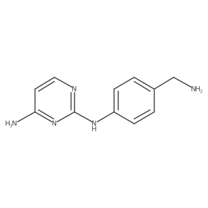 N2-(4-(aminomethyl)phenyl)pyrimidine-2,4-diamine Structure