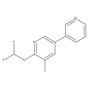 2-(Difluoromethoxy)-3-methyl-5-(pyridin-3-yl)pyridine Structure