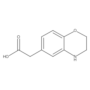 2-(3,4-Dihydro-2H-1,4-benzoxazin-6-YL)acetic acid结构式