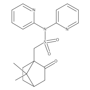 (1S,4R)-7,7-Dimethyl-2-oxo-N,N-di-2-pyridinylbicyclo[2.2.1]heptane-1-methanesulfonamide Structure