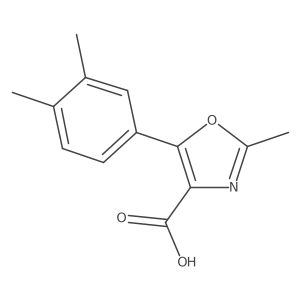 5-(3,4-Dimethyl-phenyl)-2-methyl-oxazole-4-carboxylic acid Structure
