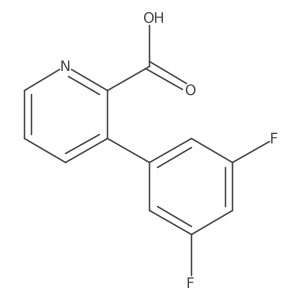 3-(3,5-Difluorophenyl)picolinic acid Structure