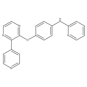 N-[4-[[3-(4-Pyridinyl)-2-pyrazinyl]oxy]phenyl]-2-pyridinamine结构式