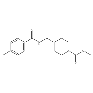 Methyl 4-((4-fluorobenzamido)methyl)piperidine-1-carboxylate Structure