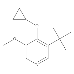3-Tert-butyl-4-cyclopropoxy-5-methoxypyridine Structure