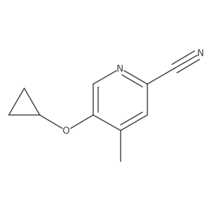 5-Cyclopropoxy-4-methylpicolinonitrile Structure