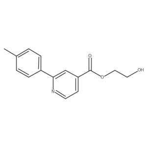 2-Hydroxyethyl 2-(4-methylphenyl)-4-pyridinecarboxylate Structure