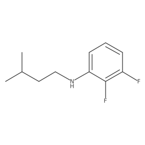 2,3-difluoro-N-(3-methylbutyl)aniline Structure