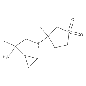2-Cyclopropyl-N1-(tetrahydro-3-methyl-1,1-dioxido-3-thienyl)-1,2-propanediamine结构式