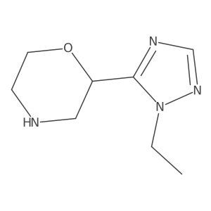 2-(1-Ethyl-1h-1,2,4-triazol-5-yl)morpholine Structure