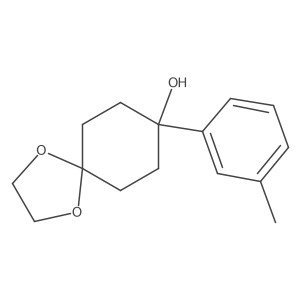 8-m-Tolyl-1,4-dioxa-spiro[4.5]decan-8-ol Structure