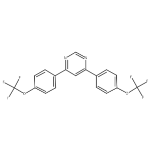 4,6-Bis(4-(trifluoromethoxy)phenyl)pyrimidine结构式