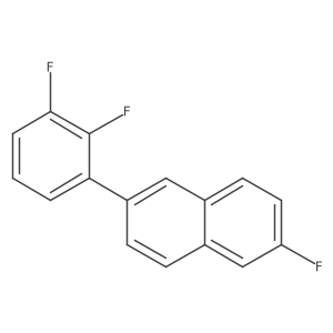 2-(2,3-Difluorophenyl)-6-fluoronaphthalene Structure