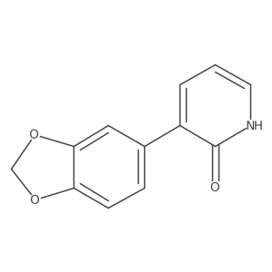 2-Hydroxy-3-(3,4-methylenedioxyphenyl)pyridine Structure