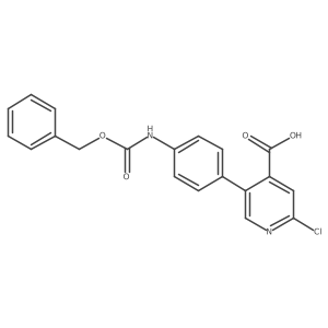 5-(4-Cbz-Aminopheny)-2-chloroisonicotinic acid结构式
