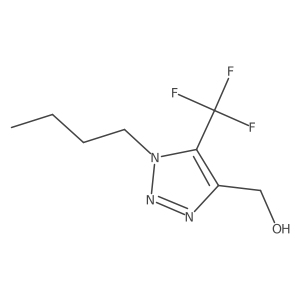 [1-butyl-5-(trifluoromethyl)-1H-1,2,3-triazol-4-yl]methanol结构式
