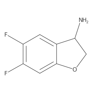 (R)-5,6-Difluoro-2,3-dihydrobenzofuran-3-amine Structure