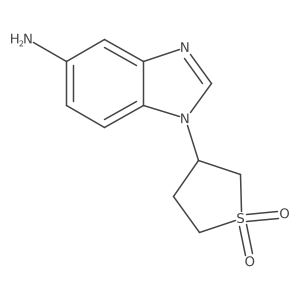 3-(5-Amino-1H-benzo[d]imidazol-1-yl)tetrahydrothiophene 1,1-dioxide结构式