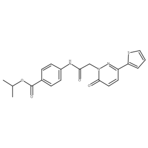 propan-2-yl 4-({[6-oxo-3-(thiophen-2-yl)pyridazin-1(6H)-yl]acetyl}amino)benzoate Structure