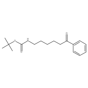 1,1-Dimethylethyl N-(6-oxo-6-phenylhexyl)carbamate结构式
