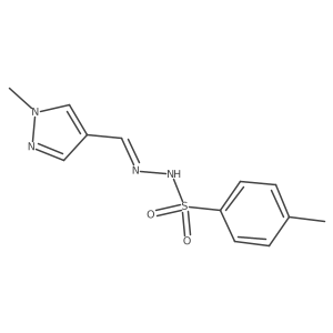 4-Methyl-N'-((1-methyl-1H-pyrazol-4-yl)methylene)benzenesulfonohydrazide Structure