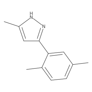 3-(2,5-Dimethylphenyl)-5-methyl-1H-pyrazole结构式
