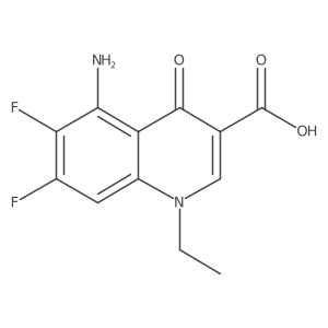 5-Amino-1-ethyl-6,7-difluoro-4-oxoquinoline-3-carboxylic acid Structure