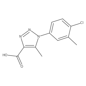1-(4-chloro-3-methylphenyl)-5-methyl-1H-1,2,3-triazole-4-carboxylic acid结构式