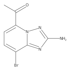1-(2-Amino-8-bromo[1,2,4]triazolo[1,5-a]pyridin-5-yl)ethanone Structure