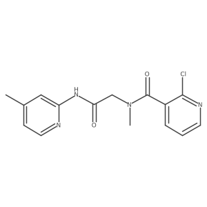2-[1-(2-chloropyridin-3-yl)-N-methylformamido]-N-(4-methylpyridin-2-yl)acetamide Structure