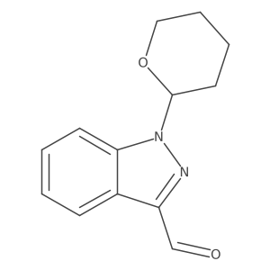 1-(Tetrahydro-2H-pyran-2-yl)-1H-indazole-3-carbaldehyde结构式